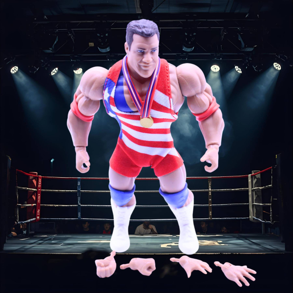 WWE Superstars Kurt Angle – Retro Actionfigur Olympic Gold (lose) | Mattel 2024